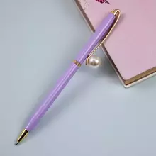 Ручка шариковая автоматическая Meshu "Lilac jewel" синяя 10 мм.