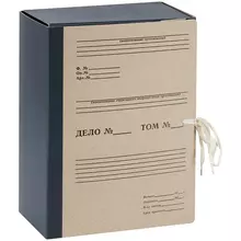 Папка архивная OfficeSpace переплетный картон/бумвинил с 4 завязками ширина корешка 120 мм.