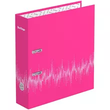 Папка-регистратор Berlingo "Neon" 70 мм. ламинированная неоновая розовая