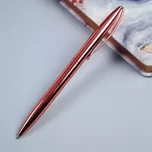 Ручка шариковая автоматическая Meshu "Rose gold" синяя 10 мм.