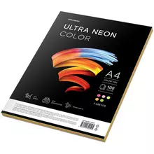 Бумага цветная OfficeSpace "Ultra Neon Color" А4 75г./м² 100 л. (5 цветов)