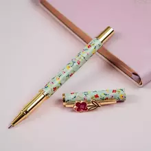 Ручка шариковая Meshu "Bloom" синяя 10 мм.