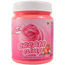Слайм Cream-Slime розовый с ароматом клубники 250 мл