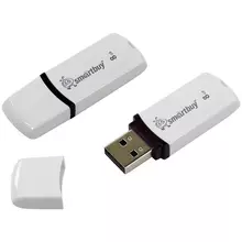 Память Smart Buy "Paean" 8GB USB 2.0 Flash Drive белый