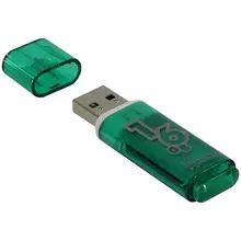 Память Smart Buy "Glossy" 16GB USB 2.0 Flash Drive зеленый