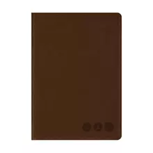 Телефонная книга А5, 80 л. кожзам, OfficeSpace "Nebraska" коричневый с вырубкой