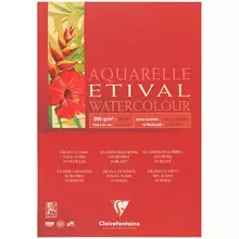 Альбом для акварели 10 л. А5 на склейке Clairefontaine "Etival" 200г./м2 классическое зерно