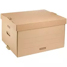 Короб архивный OfficeSpace "Универсальный" 26,5*34*44 см. надстраиваемый, с крышкой, картон
