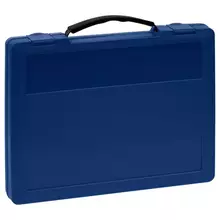 Портфель Стамм с выдвижной ручкой, 270*350*45 мм. синий