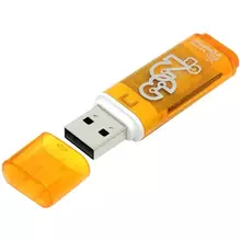 Память Smart Buy "Glossy" 32GB USB 2.0 Flash Drive оранжевый