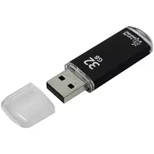 Память Smart Buy "V-Cut" 32GB USB 2.0 Flash Drive черный (металл. корпус )