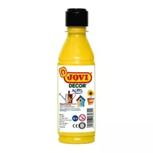 Краска акриловая JOVI 250 мл. пластиковая бутылка желтый
