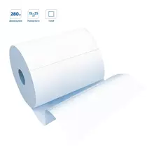 Полотенца бумажные в рулонах OfficeClean (M1) 1-слойные, 280 м/рул, ЦВ, ультрадлина, перфорац. белые