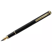 Ручка перьевая Luxor "Marvel" синяя 08 мм. корпус черный/золото