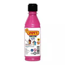 Краска акриловая JOVI 250 мл. пластиковая бутылка розовый