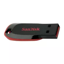Память SanDisk "Cruzer Blade" 16GB USB 2.0 Flash Drive красный черный