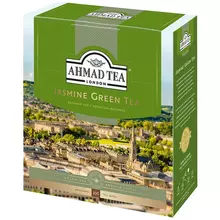 Чай Ahmad Tea "Jasmine Green Tea" зеленый с жасмином 100 фольг. пакетиков по 2 г