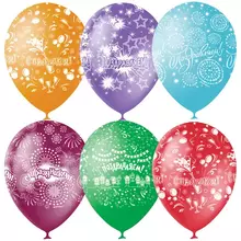 Воздушные шары 25 шт. M12/30 см. ПатиБум "Праздничная тематика" пастель+декор