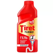 Средство для устранения засоров Tiret "Turbo", гель, 500 мл
