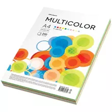 Бумага цветная OfficeSpace "Multicolor" А4 80г./м² 200 л. (10 цветов)