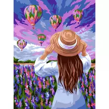Картина по номерам на картоне Три Совы "Воздушные шары" 30*40 с акриловыми красками и кистями
