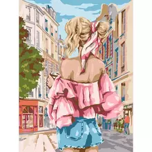 Картина по номерам на картоне Три Совы "Прогулка по городу" 30*40 с акриловыми красками и кистями