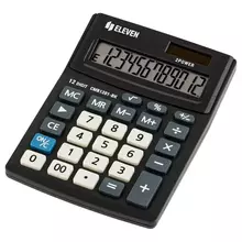 Калькулятор настольный Eleven Business Line CMB1201-BK 12 разрядов двойное питание 102*137*31 мм. черный