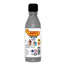 Краска акриловая JOVI 250 мл. пластиковая бутылка серебряный