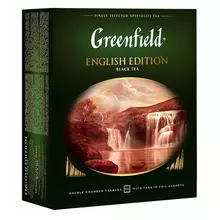 Чай Greenfield "English Edition" черный 100 фольг. пакетиков по 2 г