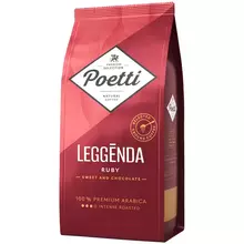 Кофе молотый Poetti "Leggenda Ruby" вакуумный пакет 250 г