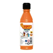 Краска акриловая JOVI 250 мл. пластиковая бутылка оранжевый