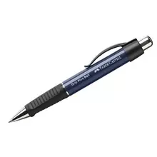 Ручка шариковая автоматическая Faber-Castell "Grip Plus Ball" синяя 07 мм. грип корпус темно-синий