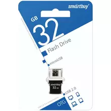 Память Smart Buy "OTG POKO" 32Gb USB2.0/microUSB Flash Drive черный