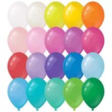 Воздушные шары 100 шт. М12/30 см. Meshu пастель 20 цветов ассорти