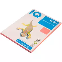 Бумага IQ "Color neon" А4, 80г./м2, 100 л. (розовый неон) 