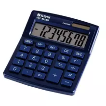 Калькулятор настольный Eleven SDC-805NR-NV 8 разр. двойное питание 127*105*21 мм. темно-синий