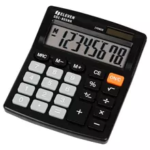 Калькулятор настольный Eleven SDC-805NR, 8 разр. двойное питание, 127*105*21 мм. черный