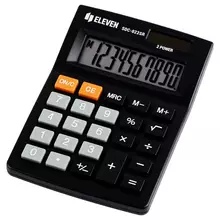 Калькулятор настольный Eleven SDC-022SR 10 разрядов двойное питание 88*127*23 мм. черный