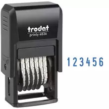 Нумератор мини автомат Trodat, 3,8 мм. 6 разрядов, пластик (53199) 
