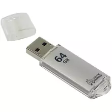 Память Smart Buy "V-Cut" 64GB USB 3.0 Flash Drive серебристый (металл. корпус )