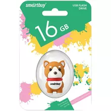 Память Smart Buy "Wild series" Собачка Акита 16GB USB 2.0 Flash Drive