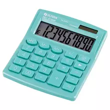 Калькулятор настольный Eleven SDC-810NR-GN 10 разрядов двойное питание 127*105*21 мм. бирюзовый