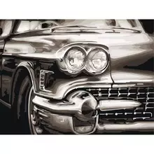Картина по номерам на холсте Три Совы "Винтажный автомобиль" 30*40 с акриловыми красками и кистями