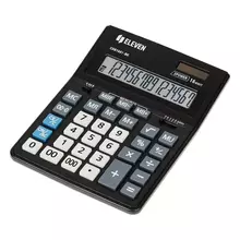 Калькулятор настольный Eleven Business Line CDB1601-BK, 16 разрядов, двойное питание, 155*205*35 мм. черный