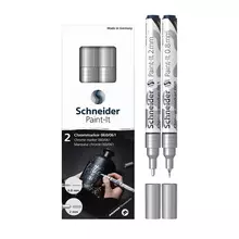 Набор маркеров для декорирования Schneider "Paint-It 060/061" 2 шт. хром, 0,8 мм. + 2 мм.