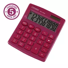 Калькулятор настольный Citizen SDC-810NR-PK, 10 разрядов, двойное питание, 102*124*25 мм. розовый