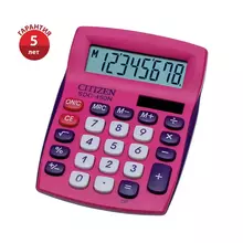 Калькулятор настольный Citizen SDC-450NPKCFS 8 разрядов двойное питание 87*120*22 мм. розовый
