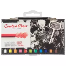 Набор цветных мелков Conte a Paris 12 шт. пласт. коробка