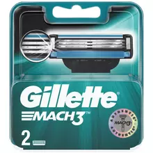 Кассеты для бритья сменные Gillette "Mach 3" 2 шт.