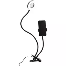 Светильник настольный кольцевой Artstyle TL-604B 12Вт LED диммирование 10 уровней гибкая стойка прищепка USB-порт